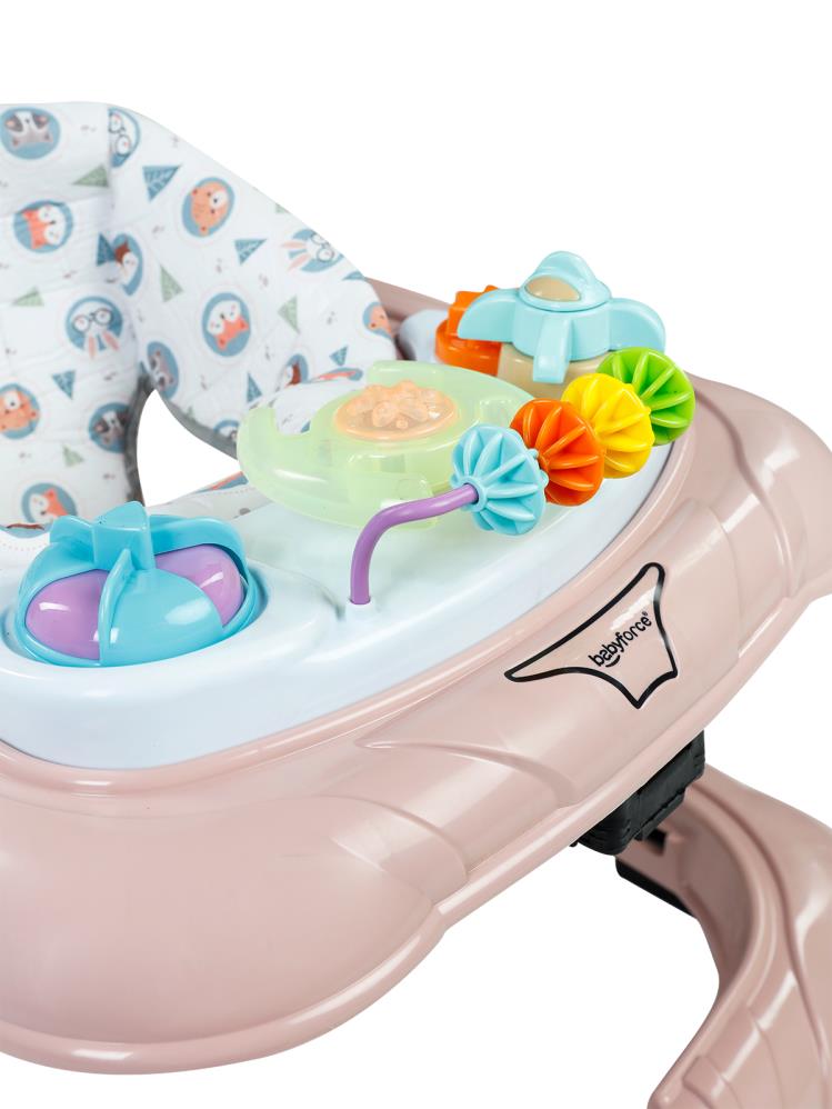 Baby Force Lüks Müzikli Yürüteç - Pudra