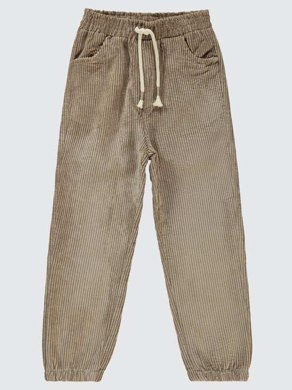 Civil Boys Paça Lastikli Jogger 10-13 Yaş Pantolon - Kahverengi