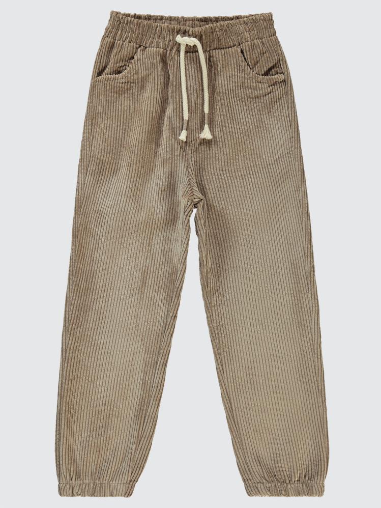 Civil Boys Paça Lastikli Jogger 6-9 Yaş Pantolon - Kahverengi