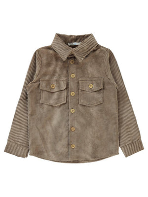 Civil Boys Çift Cepli 6-9 Yaş Gömlek - Kahverengi