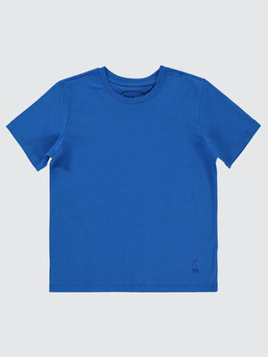 Civil Boys Yelken Nakışlı 6-9 Yaş Tişört - Mavi