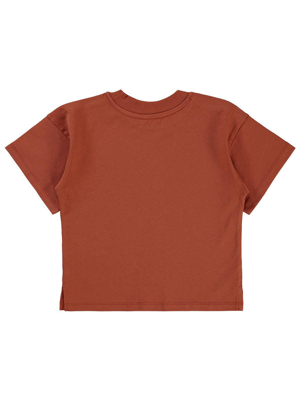 Civil Boys Sailing Baskılı Oversize 2-5 Yaş Tişört - Turuncu