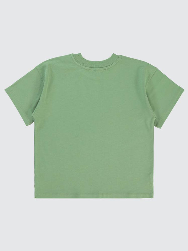 Civil Boys Sailing Baskılı Oversize 6-9 Yaş Tişört - Haki