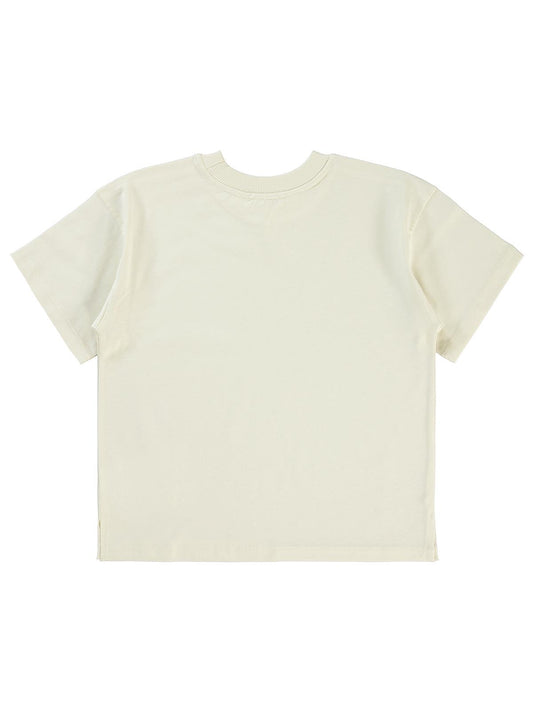 Civil Boys Sailing Baskılı Oversize 10-13 Yaş Tişört - Fil Dişi