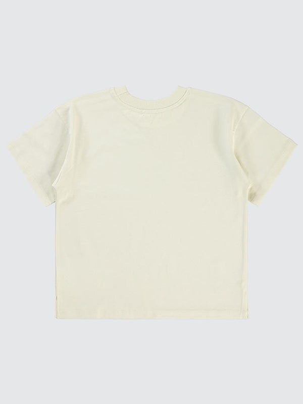 Civil Boys Sailing Baskılı Oversize 6-9 Yaş Tişört - Fil Dişi