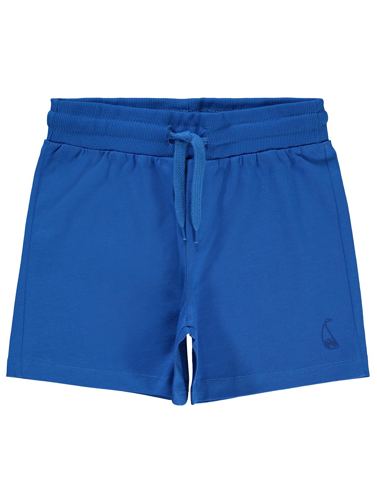 Civil Boys Yelken Nakışlı 6-9 Yaş Şort - Mavi