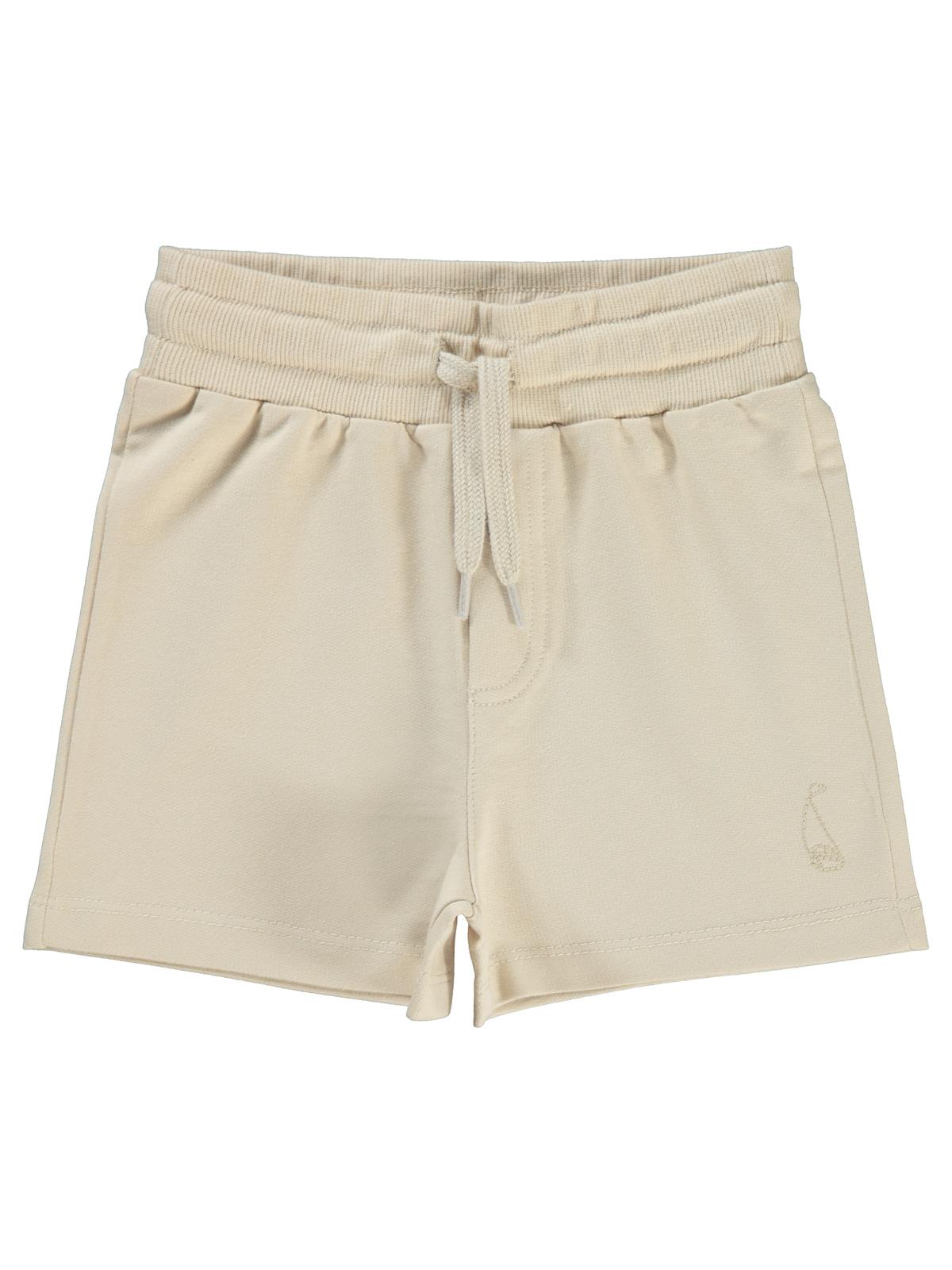 Civil Boys Yelken Nakışlı Basic 2-5 Yaş Şort - Bej