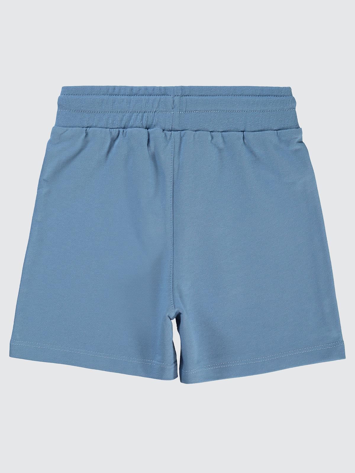 Civil Boys Yelken Nakışlı Basic 6-9 Yaş Şort - Mavi