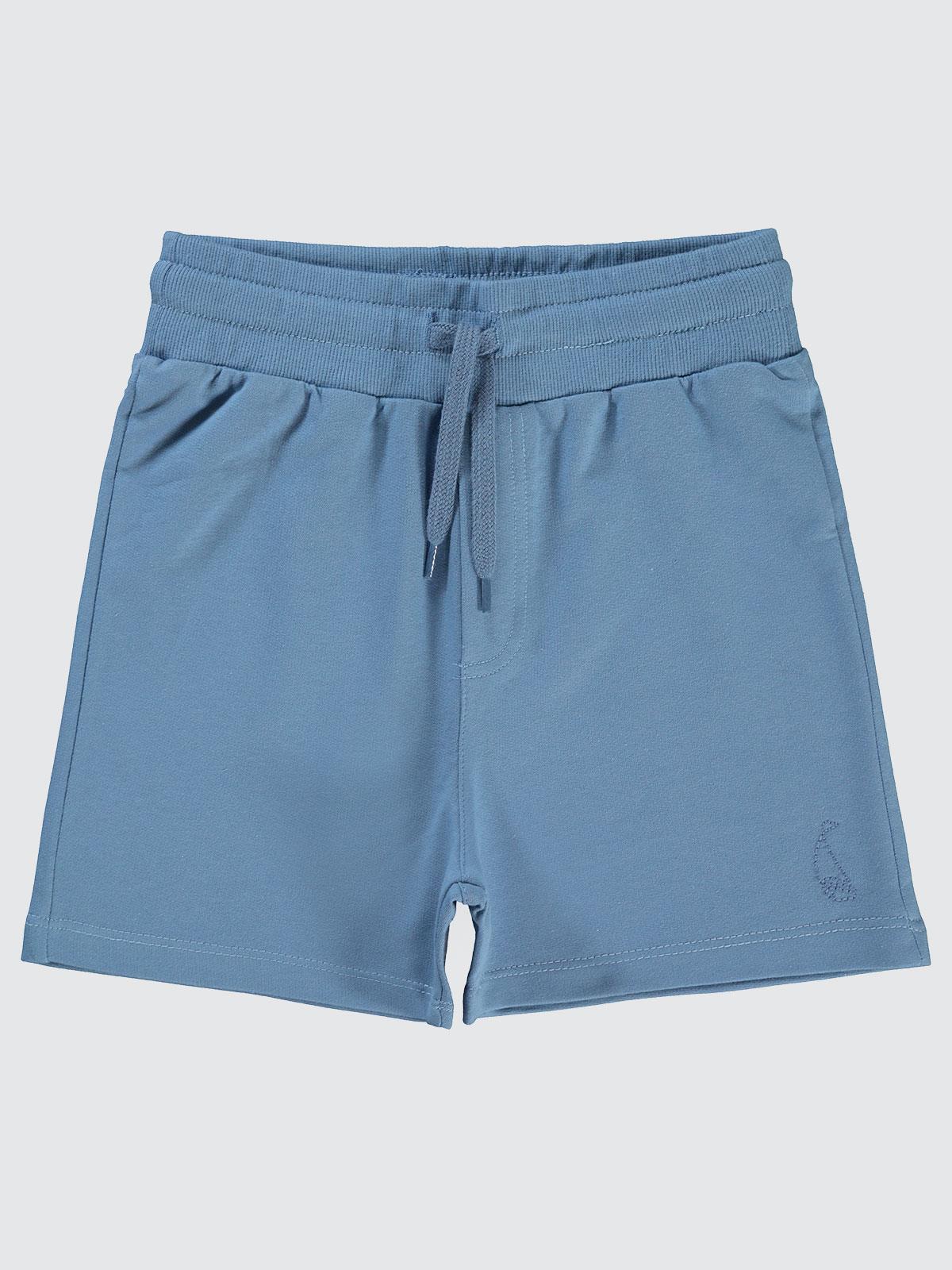 Civil Boys Yelken Nakışlı Basic 6-9 Yaş Şort - Mavi