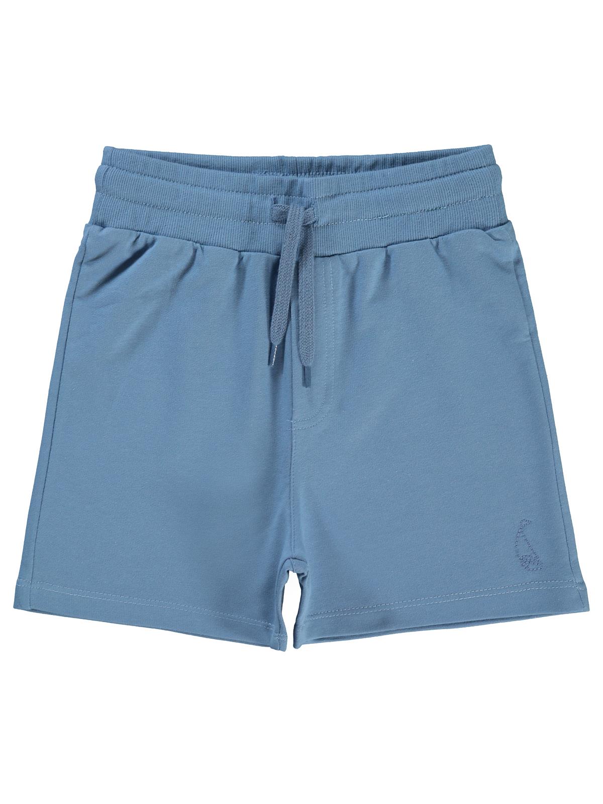 Civil Boys Yelken Nakışlı Basic 10-13 Yaş Şort - Mavi