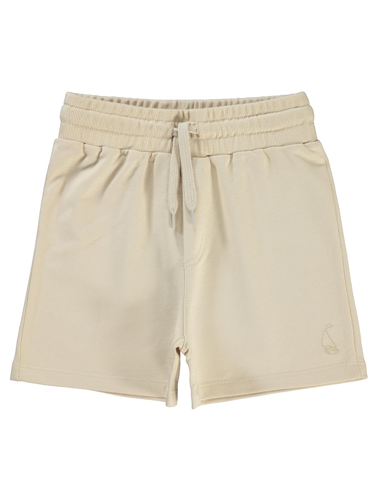 Civil Boys Yelken Nakışlı Basic 10-13 Yaş Şort - Bej