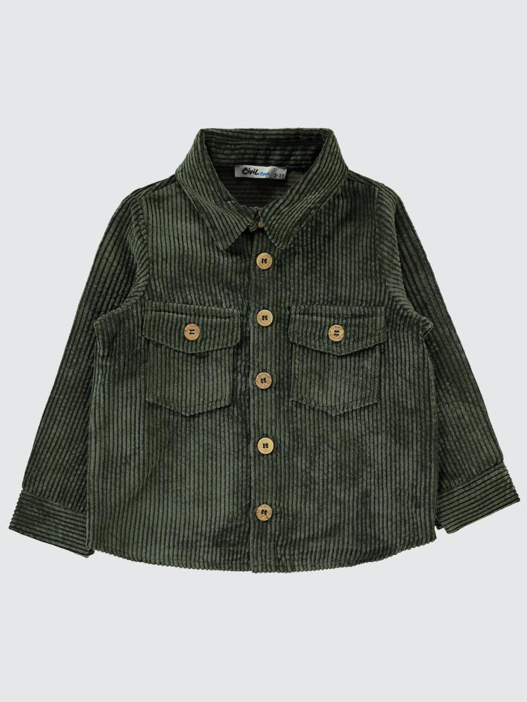 Civil Boys Çift Cepli 2-5 Yaş Gömlek - Haki