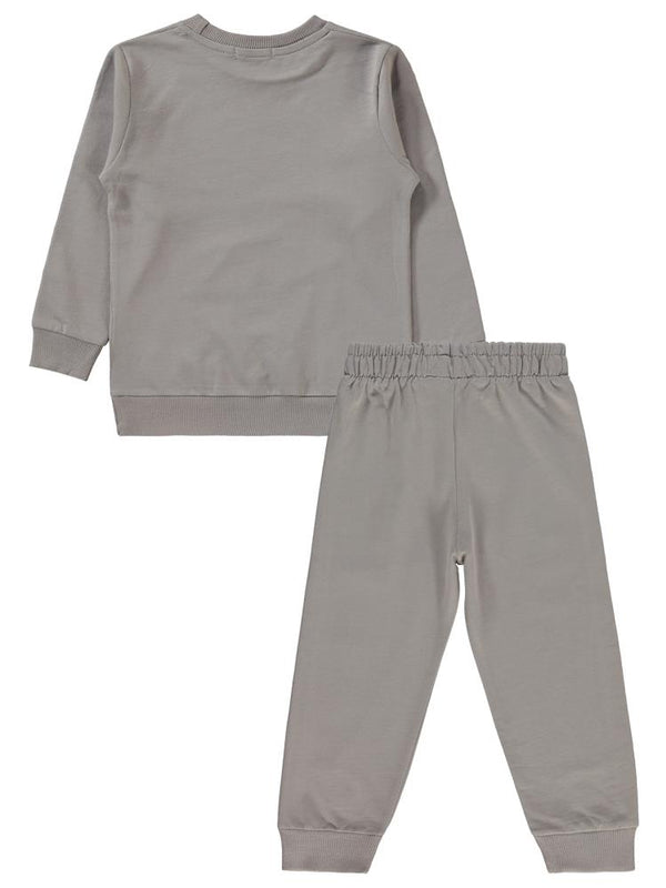 Civil Boys Cvl Baskılı 2-5 Yaş Eşofman Takımı - Gri
