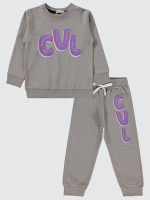 Civil Boys Cvl Baskılı 2-5 Yaş Eşofman Takımı - Gri