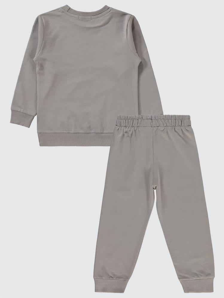 Civil Boys Cvl Baskılı 2-5 Yaş Eşofman Takımı - Gri