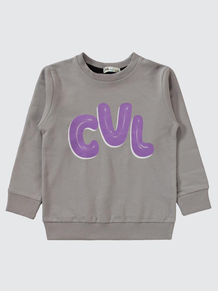 Civil Boys Cvl Baskılı 2-5 Yaş Eşofman Takımı - Gri