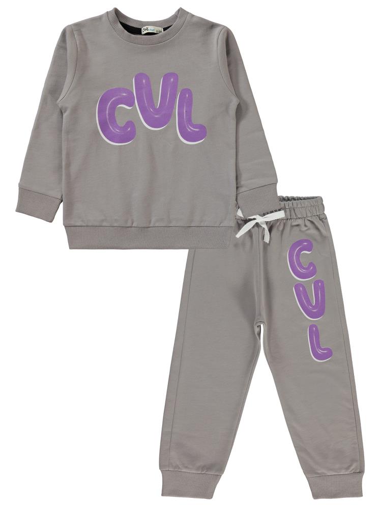 Civil Boys Cvl Baskılı 2-5 Yaş Eşofman Takımı - Gri