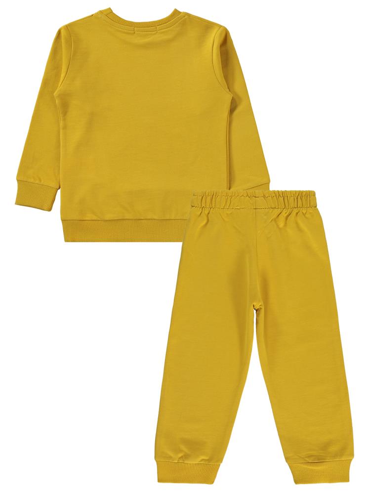 Civil Boys Cvl Baskılı 2-5 Yaş Eşofman Takımı - Hardal