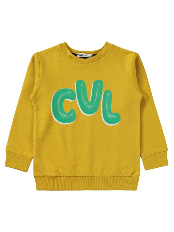 Civil Boys Cvl Baskılı 2-5 Yaş Eşofman Takımı - Hardal