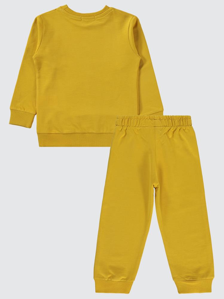 Civil Boys Cvl Baskılı 2-5 Yaş Eşofman Takımı - Hardal