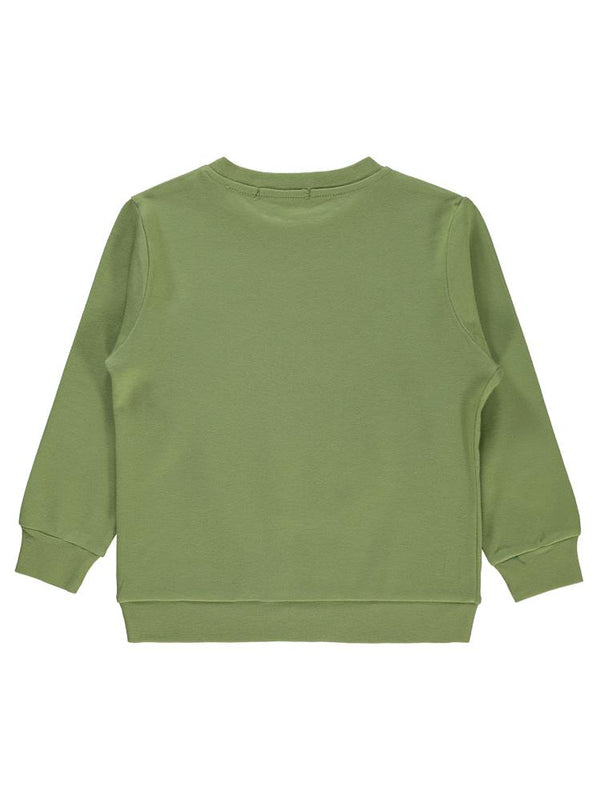 Civil Boys Trolble Dinozor Baskılı 2-5 Yaş Sweatshirt - Haki
