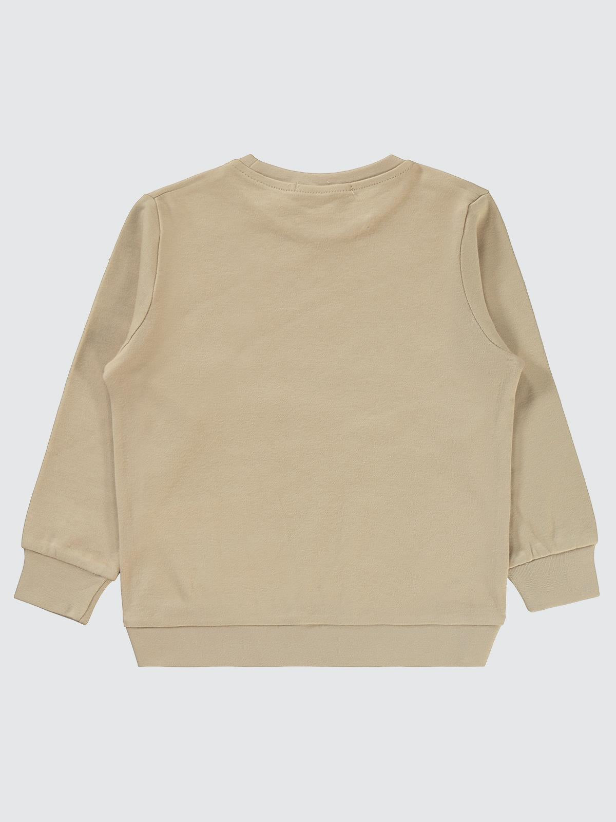 Civil Boys Kaplan Baskılı 2-5 Yaş Sweatshirt - Bej
