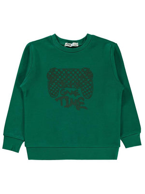 Civil Boys Game Time  2-5 Yaş Sweatshirt - Yeşil