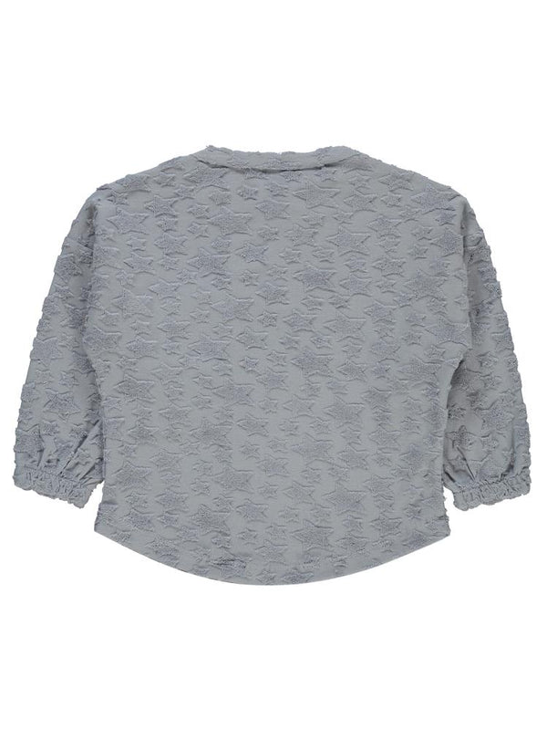 Civil Boys Yıldız Baskılı Çizgili Cepli 2-5 Yaş Sweatshirt - Mavi