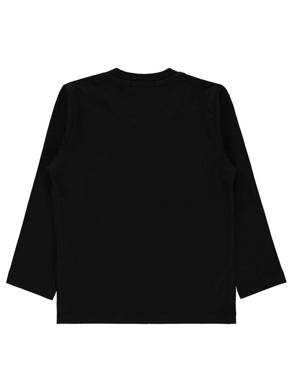 Civil Boys Puzzle Baskılı 2-5 Yaş Sweatshirt - Siyah