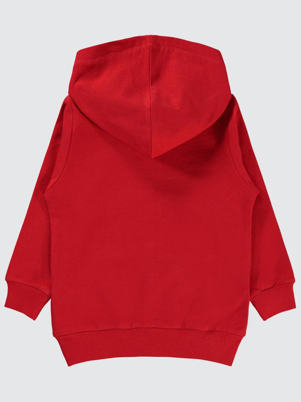 Civil Boys Puzzle Baskılı 2-5 Yaş Sweatshirt - Kırmızı