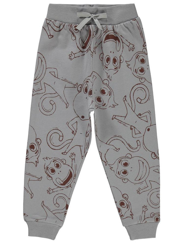 Civil Boys Empirme Kukuli Baskılı 2-5 Yaş Eşofman Altı - Gri