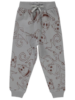 Civil Boys Empirme Kukuli Baskılı 2-5 Yaş Eşofman Altı - Gri