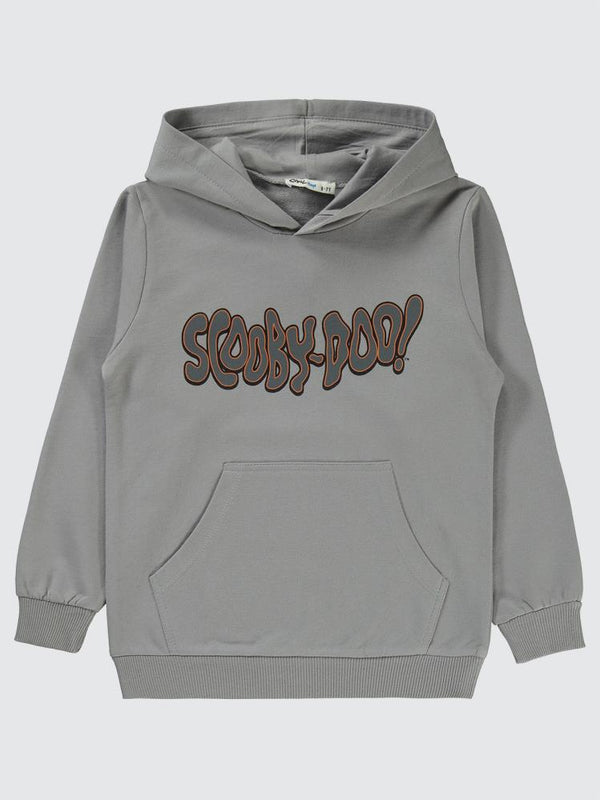 Scoobydoo Baskılı 10-13 Yaş Sweatshirt - Gri