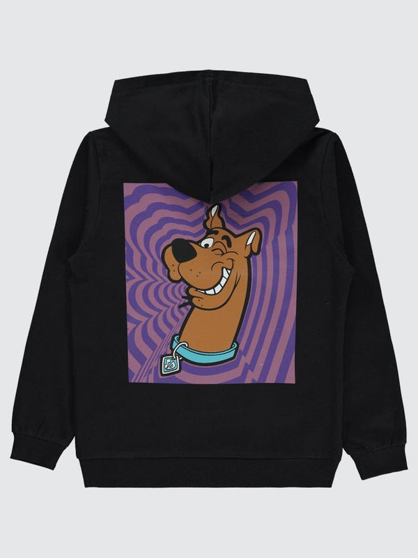Scoobydoo Baskılı 6-9 Yaş Sweatshirt - Siyah