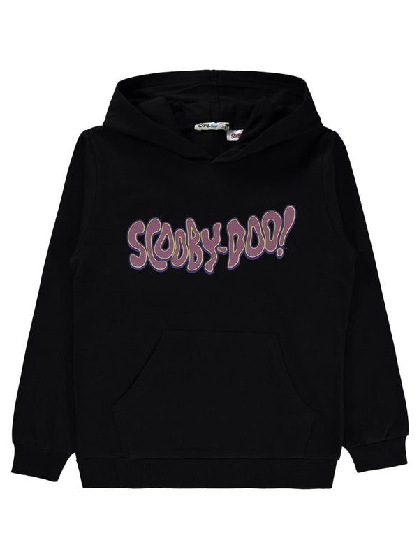 Scoobydoo Baskılı 10-13 Yaş Sweatshirt - Siyah
