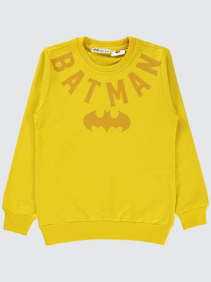 Batman Baskılı 6-9 Yaş Sweatshirt - Sarı