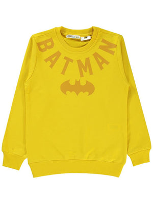 Batman Baskılı 6-9 Yaş Sweatshirt - Sarı