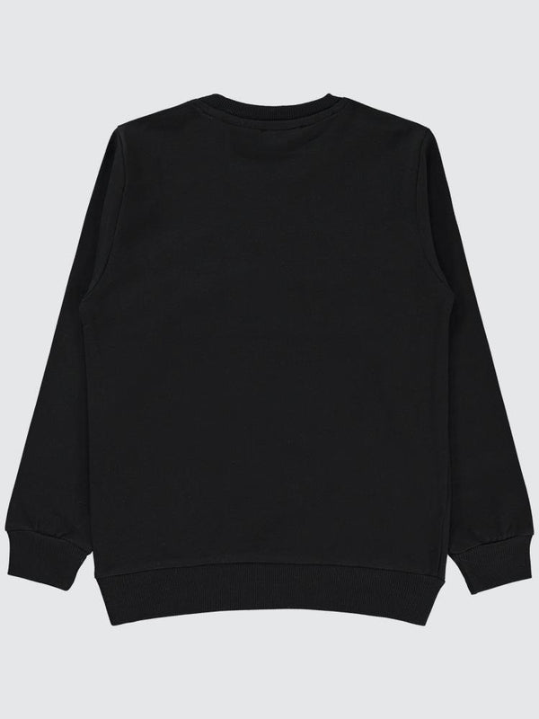 Batman Baskılı 10-13 Yaş Sweatshirt - Siyah