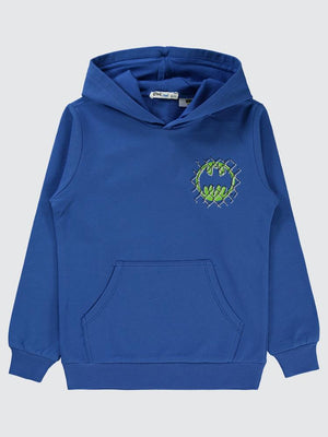 Batman Baskılı 6-9 Yaş Sweatshirt - Mavi