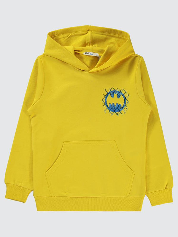Batman Baskılı 6-9 Yaş Sweatshirt - Sarı