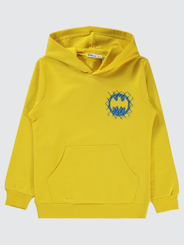 Batman Baskılı 6-9 Yaş Sweatshirt - Sarı