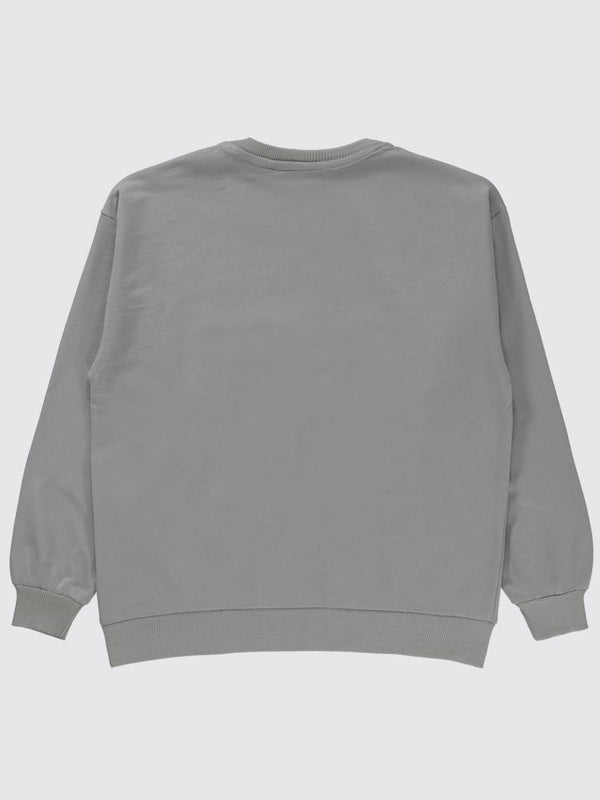 Batman Baskılı 10-13 Yaş Sweatshirt - Gri