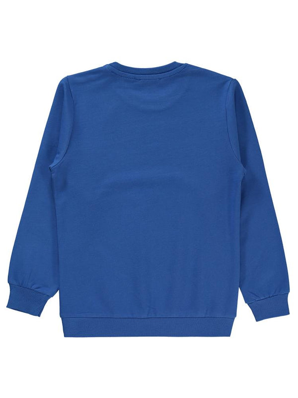 Superman Baskılı 10-13 Yaş Sweatshirt - Mavi