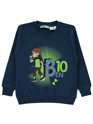Ben10 Baskılı 2-5 Yaş Sweatshirt - Lacivert