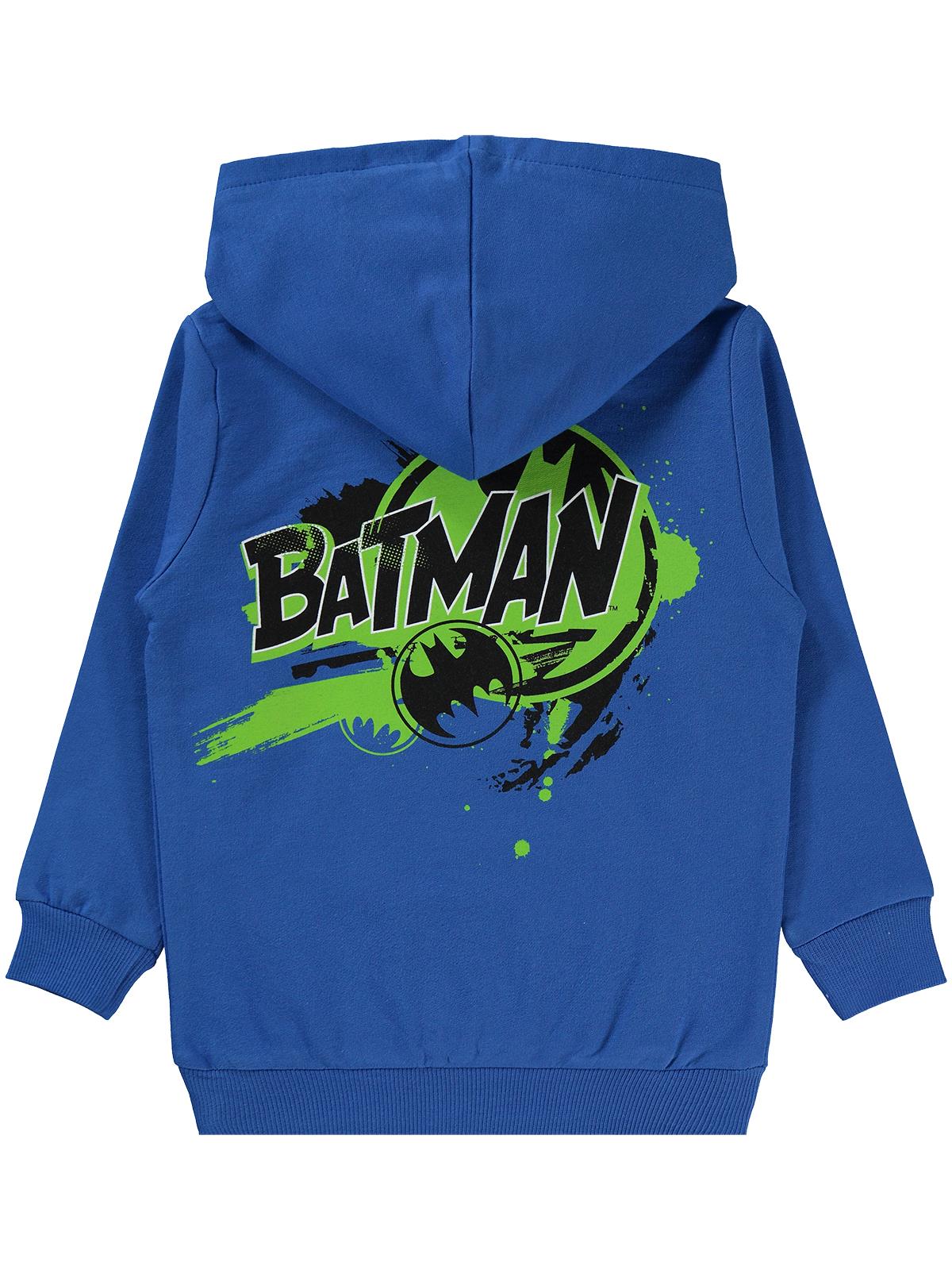 Batman Baskılı 2-5 Yaş Sweatshirt - Mavi