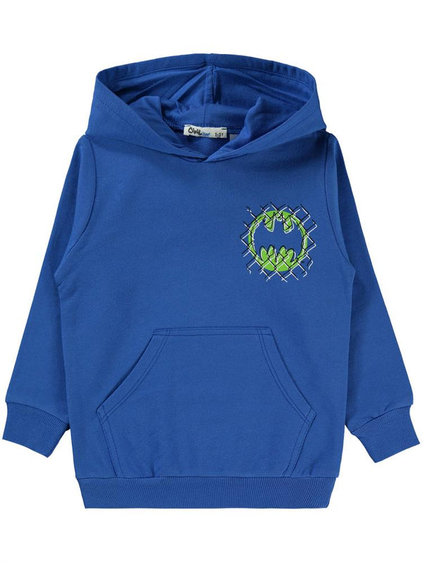 Batman Baskılı 2-5 Yaş Sweatshirt - Mavi
