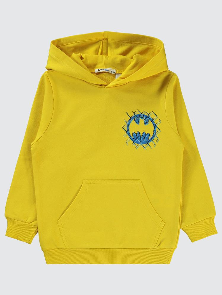 Batman Baskılı 2-5 Yaş Sweatshirt - Sarı