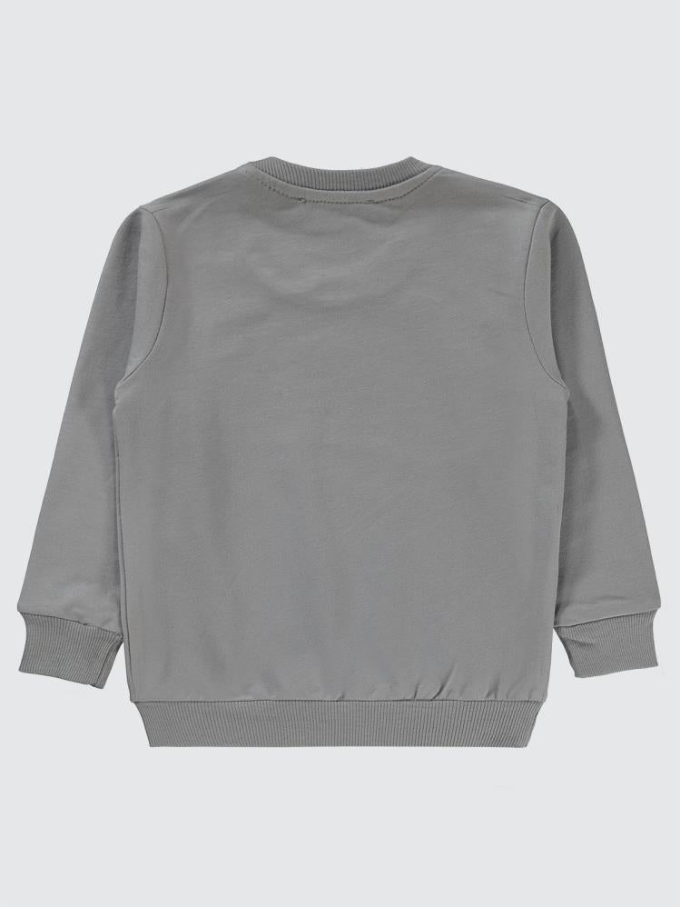 Ben10 Baskılı 2-5 Yaş Sweatshirt - Gri