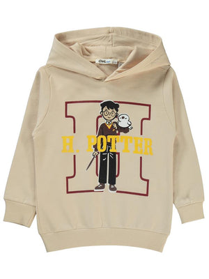 H Potter Baskılı 2-5 Yaş Sweatshirt - Bej