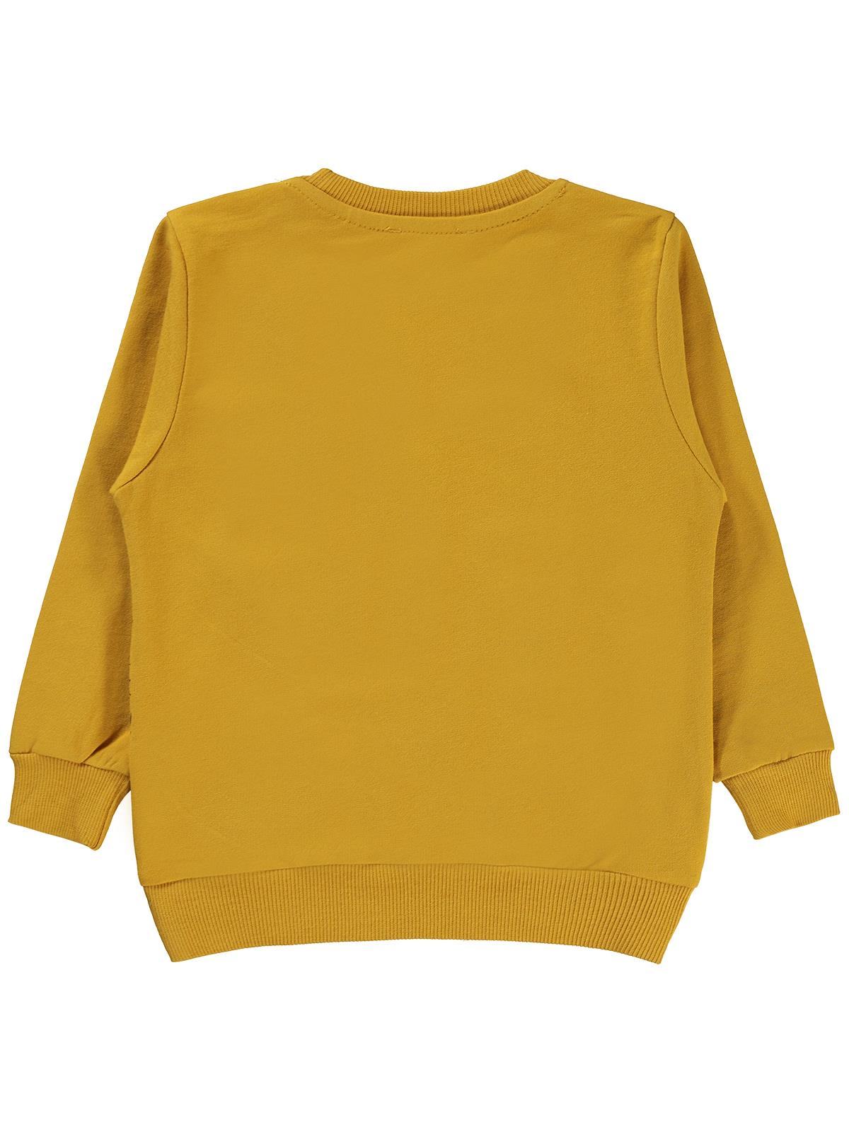 Tom And Jerry Baskılı 2-5 Yaş Sweatshirt - Hardal